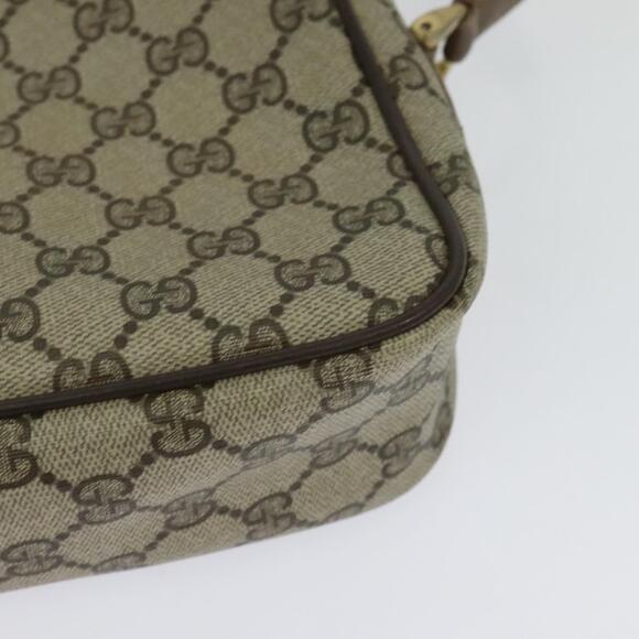 GUCCI GG Supreme Web Sherry Line Bag Pvc Beige Gold 904 02 049 - Picture 13 of 16